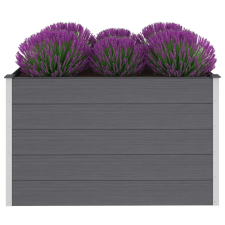 vidaXL szürke WPC kerti magaságyás 150 x 100 x 91 cm (43610) kerti tárolás