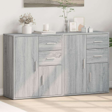 vidaXL Tálalószekrény Szett - Sonoma Szürke - 2 db - 60x31x70 cm bútor