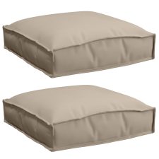 vidaXL Tálca Párnák Ülőpárna 2 db Topszínű 40x40x8 cm Oxford Szövet (42001583) lakástextília