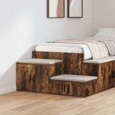 vidaXL Tárolószekrény Füstölt Tölgy 103x41x40 cm Műszaki Fa bútor