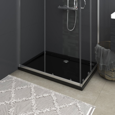 vidaXL téglalap alakú fekete ABS zuhanytálca 70 x 100 cm kád, zuhanykabin