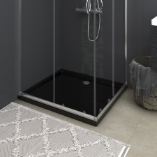 vidaXL téglalap alakú fekete ABS zuhanytálca 80 x 90 cm kád, zuhanykabin