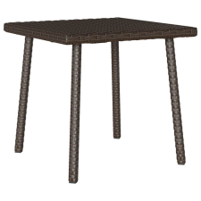vidaXL téglalap barna polyrattan kerti dohányzóasztal 40x40x37cm kerti bútor