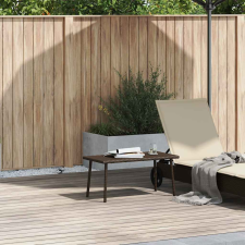 vidaXL téglalap barna polyrattan kerti dohányzóasztal 80x40x37cm (4104056) kerti bútor