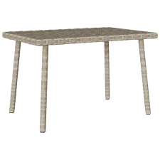vidaXL téglalap polyrattan kerti dohányzóasztal 60x40x37cm kerti bútor