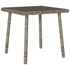 vidaXL téglalap szürke polyrattan kerti dohányzóasztal 40x40x37cm kerti bútor