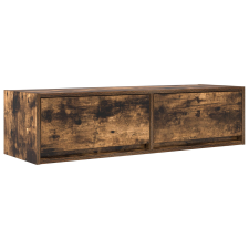 vidaXL Televíziós szekrény Füstölt tölgy 100x31x25,5 cm Mérnöki fa (861530) bútor