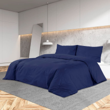 vidaXL tengerészkék mikroszálas ágyneműhuzat-garnitúra 135 x 200 cm lakástextília
