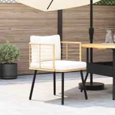 vidaXL természetes polyrattan kerti szék párnákkal (4108260) kerti bútor