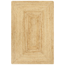 vidaXL természetes színű kézzel font jutaszőnyeg 120 x 180 cm lakástextília