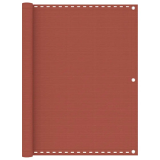 vidaXL Terracotta HDPE erkélyparaván 120 x 500 cm kerti bútor