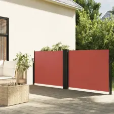 vidaXL Terrakotta behúzható oldalsó napellenző 140x1200 cm kerti bútor