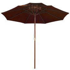 vidaXL terrakotta kétszintes napernyő farúddal 270 cm (313765) kerti bútor