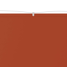 vidaXL terrakotta oxford-szövet függőleges napellenző 140 x 800 cm (148364) kerti bútor