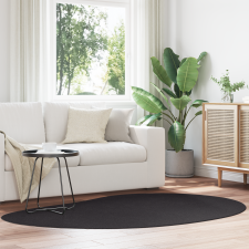 vidaXL Területi Szőnyeg Fekete 140x200 cm Polyester Csúszásmentes lakástextília