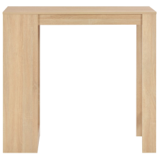 vidaXL tölgyfa színű bárasztal polccal 110 x 50 x 103 cm (280213) bútor