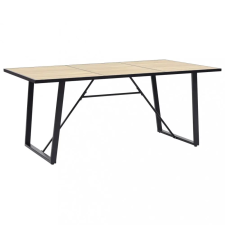 vidaXL Tölgyszínű MDF étkezőasztal 200 x 100 x 75 cm bútor