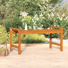 vidaXL tömör akácfa dohányzóasztal 100 x 50 x 50 cm bútor