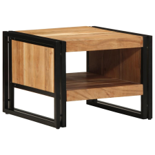 vidaXL tömör akácfa dohányzóasztal 50x50x38 cm (4102713) bútor