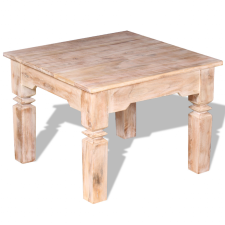 vidaXL Tömör akácfa dohányzóasztal 60x60x45 cm bútor