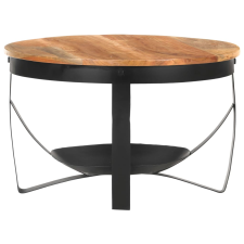 vidaXL tömör akácfa dohányzóasztal Ø68 x 43 cm (320795) bútor