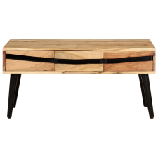 vidaXL tömör akácfa dohányzóasztal 88 x 50 x 42 cm (322676) bútor