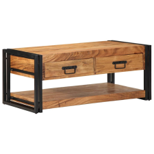 vidaXL tömör akácfa dohányzóasztal 90x50x38 cm (4016687) bútor
