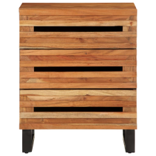 vidaXL tömör akácfa éjjeliszekrény 50 x 34 x 62 cm (377482) bútor