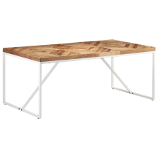 vidaXL tömör akácfa és mangófa étkezőasztal 180 x 90 x 76 cm bútor