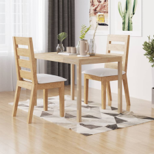 vidaXL tömör akácfa étkezőasztal 110 x 70 x 75 cm bútor