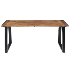 vidaXL tömör akácfa étkezőasztal 180 x 90 cm (288068) bútor
