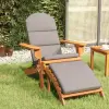 vidaXL Tömör akácfa kerti Adirondack szék lábtartóval