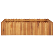 vidaXL tömör akácfa kerti magaságyás 100 x 100 x 25 cm (45922) kerti tárolás