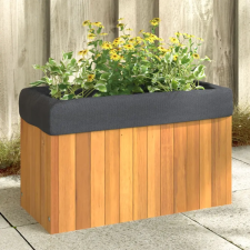 vidaXL Tömör akácfa kerti virágtartó 59x27,5x35 cm kerti tárolás