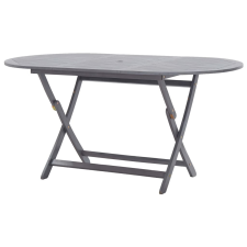 vidaXL tömör akácfa összecsukható kerti asztal 160 x 85 x 75 cm kerti bútor