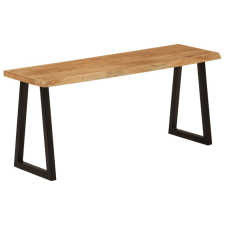 vidaXL Tömör akácfa pad természetes éllel 105 cm bútor