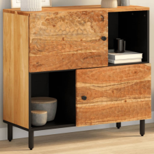 vidaXL tömör akácfa tálalószekrény 80 x 33 x 75 cm bútor