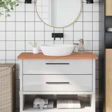 vidaXL tömör bükkfa fürdőszobai pult 100 x 50 x 2,5 cm építőanyag