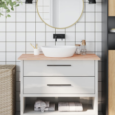 vidaXL tömör bükkfa fürdőszobai pult 100 x 60 x 1,5 cm építőanyag