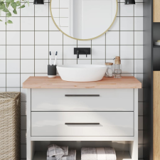vidaXL Tömör bükkfa fürdőszobai pult 100 x 60 x 4 cm fürdőszoba bútor