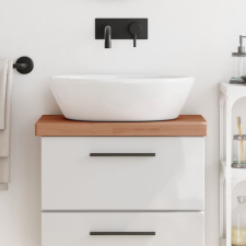vidaXL tömör bükkfa fürdőszobai pult 60 x 40 x 4 cm építőanyag