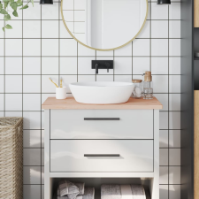 vidaXL tömör bükkfa fürdőszobai pult 80 x 40 x 2,5 cm építőanyag