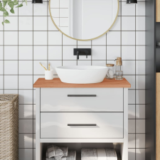 vidaXL tömör bükkfa fürdőszobai pult 80 x 40 x 2,5 cm építőanyag