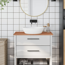 vidaXL tömör bükkfa fürdőszobai pult 80x40x1,5 cm építőanyag