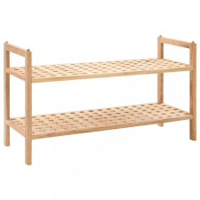vidaXL tömör diófa cipőtartó 69 x 26 x 40 cm bútor