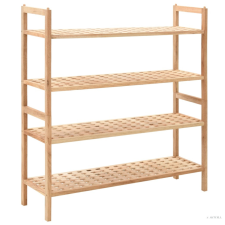 vidaXL Tömör diófa cipőtartó 69 x 26 x 81 cm bútor