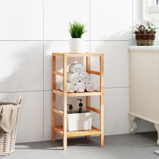 vidaXL tömör diófa fürdőszobapolc 35,5 x 35,5 x 79 cm fürdőszoba bútor