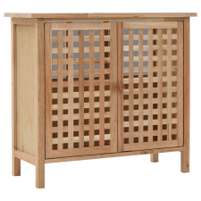 vidaXL tömör diófa mosdószekrény 66 x 29 x 61 cm fürdőszoba bútor