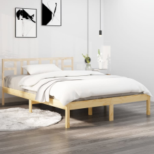vidaXL tömör fa ágykeret 120 x 190 cm (4FT Small Double) ágy és ágykellék