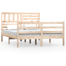 vidaXL tömör fa ágykeret 120 x 190 cm (4FT Small Double) (3101058) ágy és ágykellék